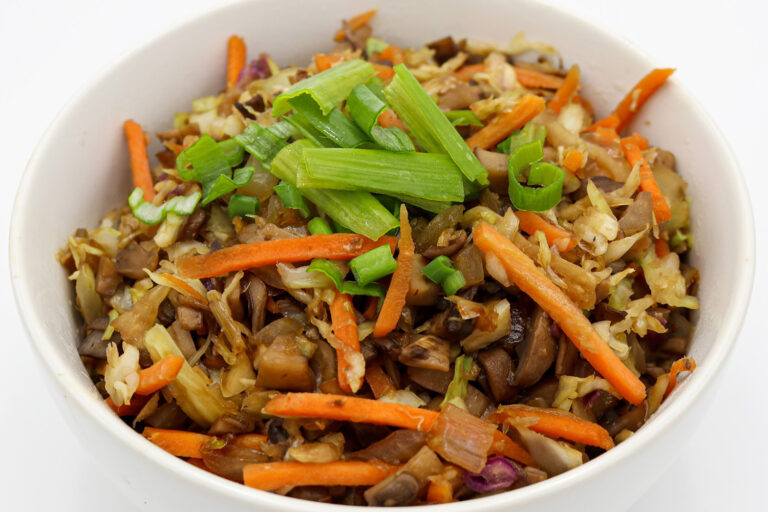 Mushroom Egg Roll in a Bowl