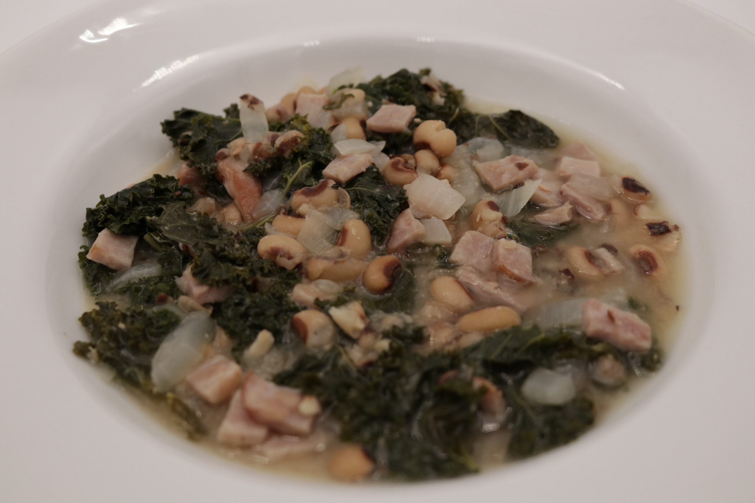 Black-Eyed Pea and Collard Greens Soup